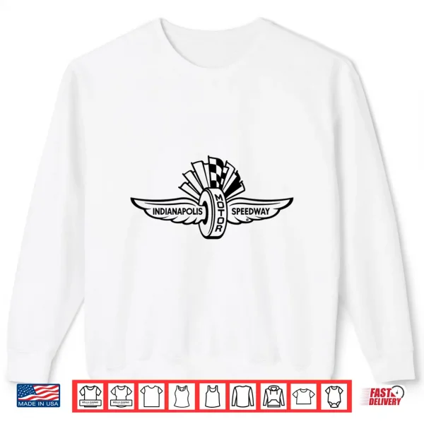 Sweatshirt Indy 500 Indianapolis Motor Sport Black Logo Shirt