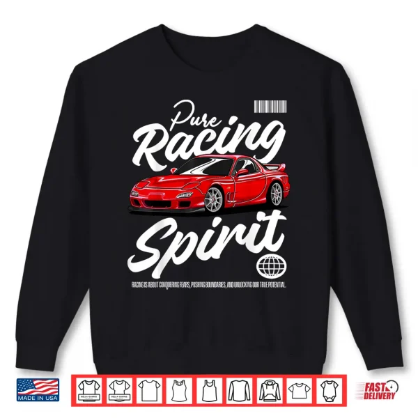 Sweatshirt JDM FD Turbo Car Drift Racing Graphic Rotary Vintage Race Shirt