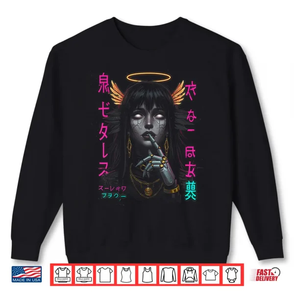 Sweatshirt Japanese Aesthetic Streetwear Cyberpunk Anime Manga Techwear Shirt