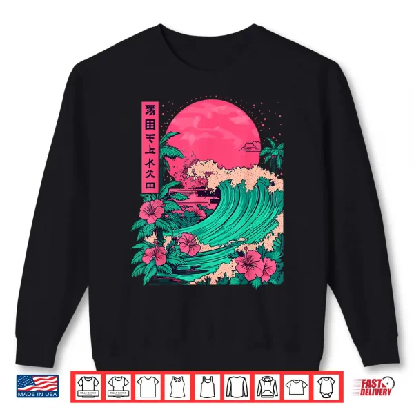 Sweatshirt Japanese Beach Tropical Beach Anime Japan Shirt