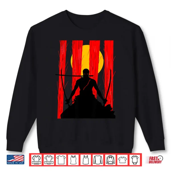 Sweatshirt Japanese Retro Art Zoro Anime Graphic Shirt