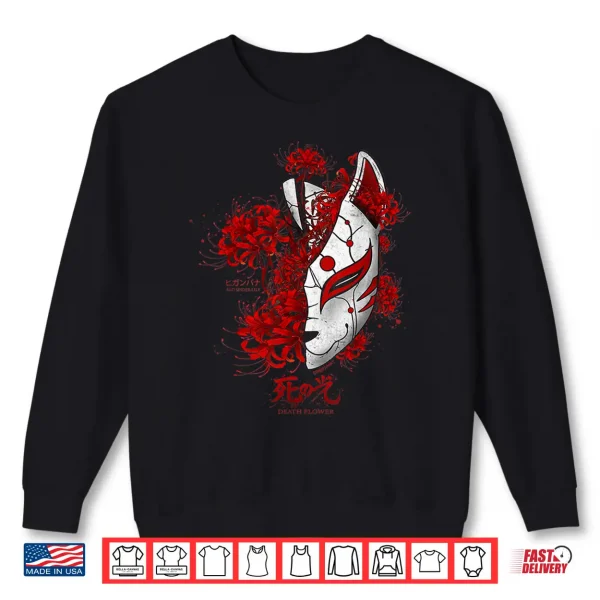 Sweatshirt Japanese Spider Lily Anime Flower Soft Grunge Aesthetic Shirt
