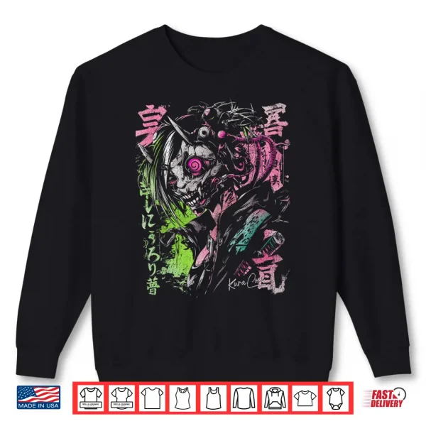Sweatshirt Japanese Streetwear Cyberpunk Y2K Retro Techwear Manga Anime Shirt
