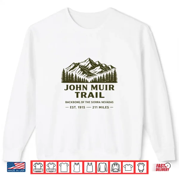 Sweatshirt John Muir Trail Outdoor Graphic California Hiking John Muir Premium Tri Blend Shirt