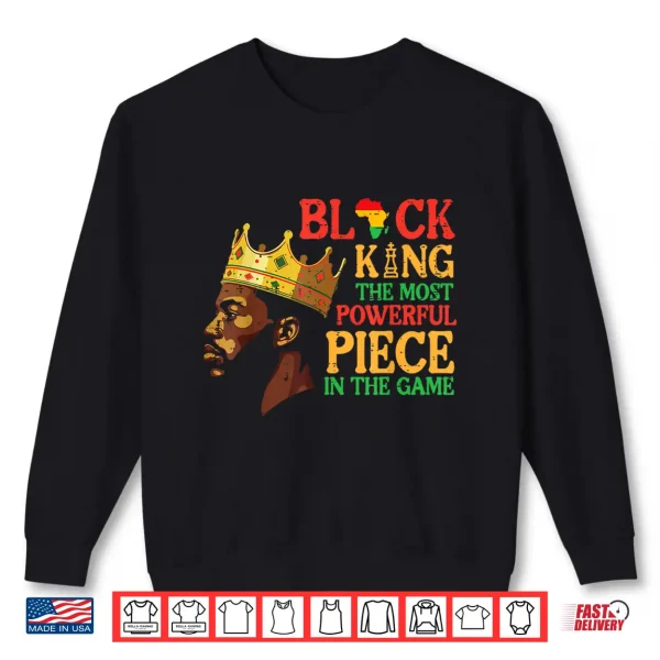 Sweatshirt Juneteenth Black King Black History African Dad Men Shirt