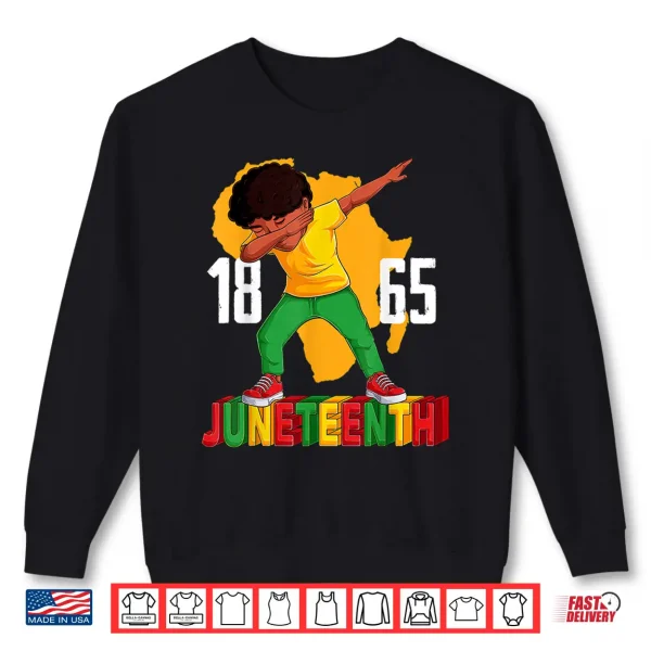 Sweatshirt Juneteenth Dabbing Boy Kids Boys Men Black African Shirt