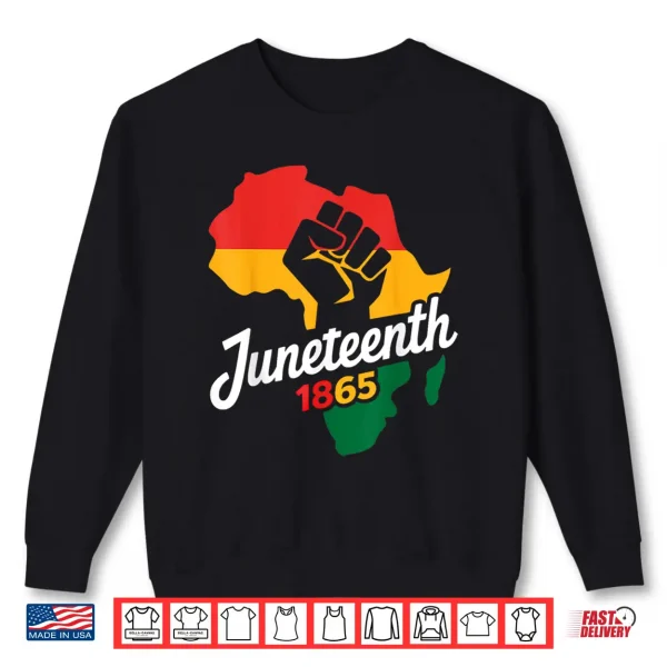 Sweatshirt Juneteenth Eighteen Sixty Five Black History African Freedom Shirt