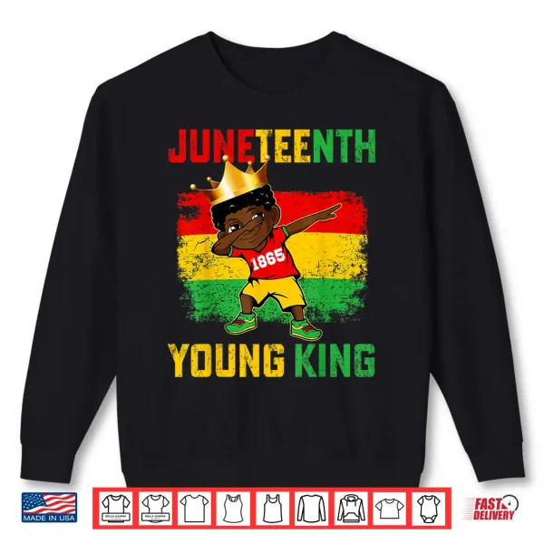 Sweatshirt Juneteenth King Celebrating Eighteen Sixty Five Black Boys Shirt
