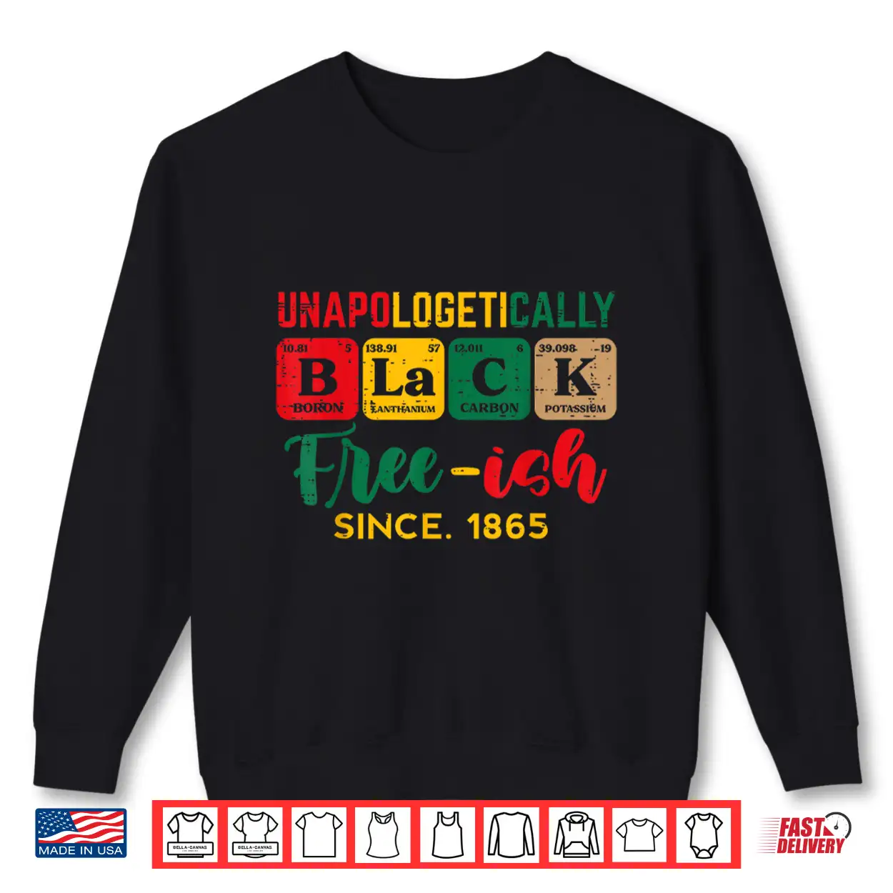 Juneteenth Unapologetically Black Periodic Women Men Kids Shirt Juneteenth Unapologetically Black Periodic Women Men Kids Shirt
