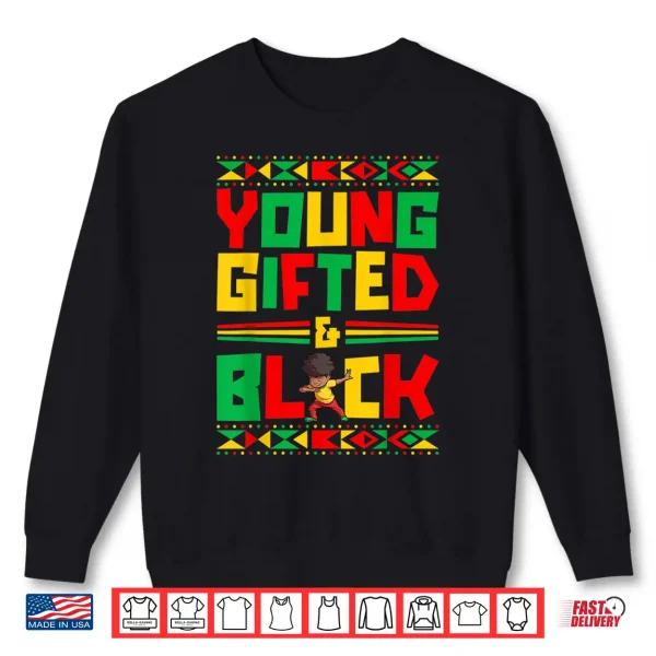Sweatshirt Juneteenth Young Black Boy African American History Boy Shirt