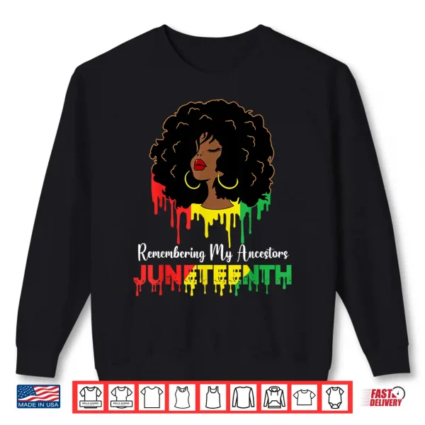 Juneteenth Shirt Women African American Black Women 1865 Shirt 2 Sweatshirt Juneteenth shirt women African American black Women 1865 Shirt