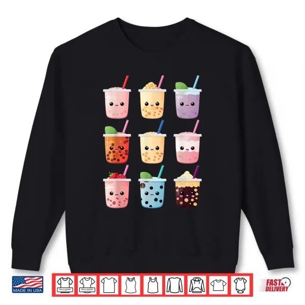 Sweatshirt Kawaii Bubble Tea Boba Tea Lover Shirt