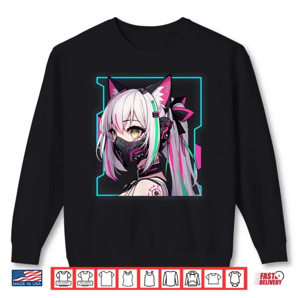 Sweatshirt Kawaii Japanese Manga Anime Aesthetics Cyberpunk Techwear Shirt