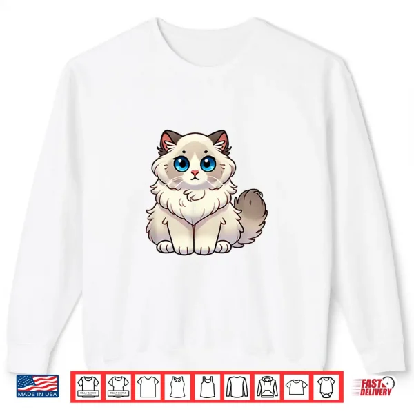 Sweatshirt Kawaii Ragdoll Cat Fluffy Cat Lover Shirt