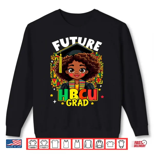 Sweatshirt Kids Future Hbcu Grad Black Girl Kids Afro Black History Month Shirt