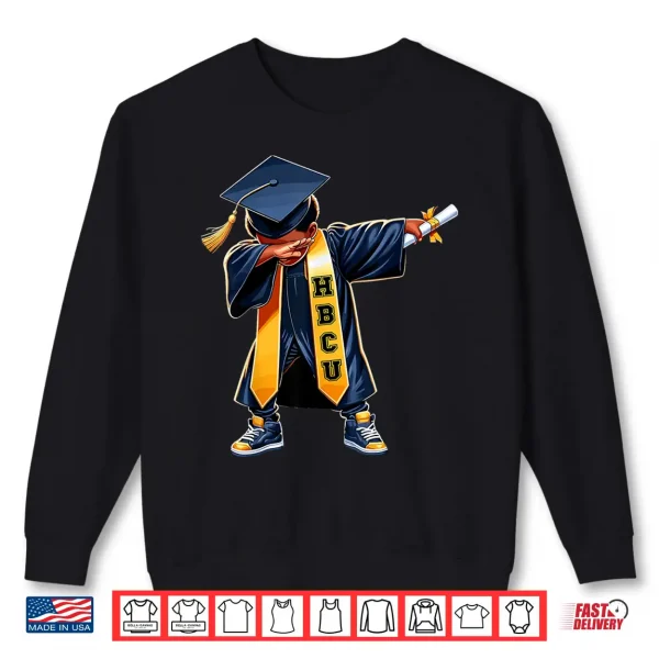 Sweatshirt Kids HBCU Funny Boys Grad Dabbing Graduation Shirt