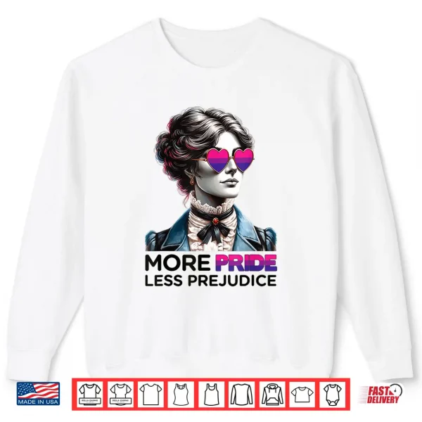 Lgbt Bisexual Proud Pride Month More Pride Less Prejudice Shirt 2 Sweatshirt LGBT Bisexual Proud Pride Month More Pride Less Prejudice Shirt