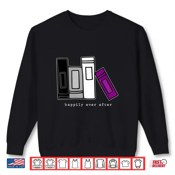 Sweatshirt LGBTQ Asexual Pride Books LGBTQIA Pride Month Asexual Shirt