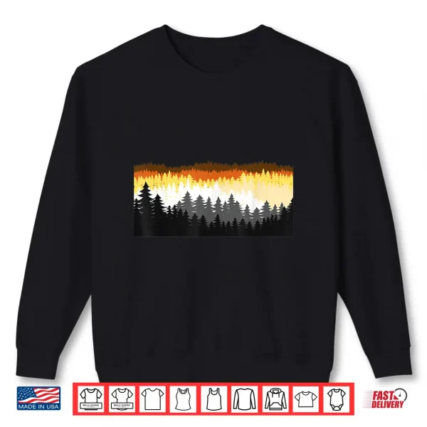 Sweatshirt LGBTQ Bear For Gay Pride Month Forest Tree Gay Bear Shirt