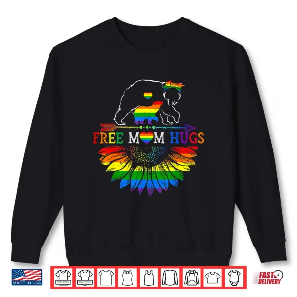 Lgbtq Pride Mama Bear Free Mom Hugs Lgbt Proud Rainbow Ally Shirt 2 Sweatshirt LGBTQ Pride Mama Bear Free Mom Hugs LGBT Proud Rainbow Ally Shirt