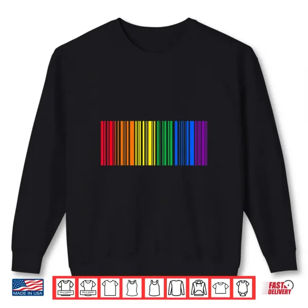 Lgbtq Rainbow Flag Gay Pride Month Gift Barcode Lgbt Shirt 2 Sweatshirt LGBTQ Rainbow Flag Gay Pride Month Gift Barcode LGBT Shirt
