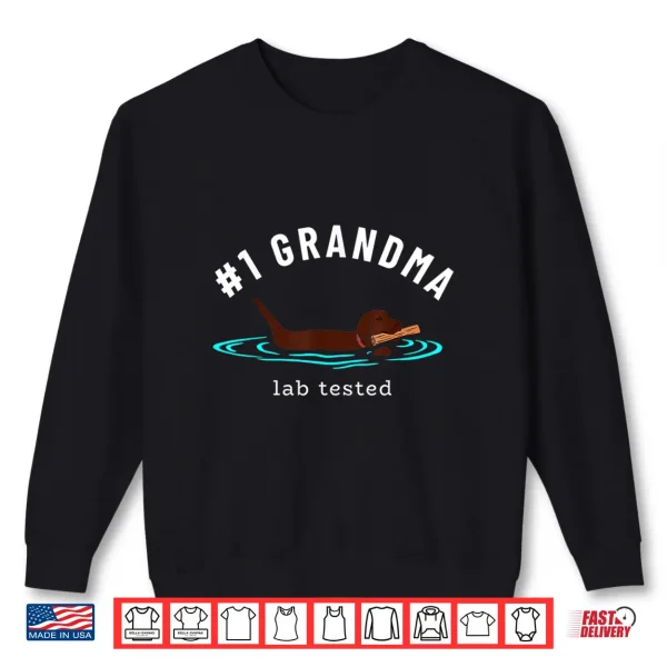 Sweatshirt Lab Grandma Chocolate Labrador Retriever Dog Grandparent Shirt