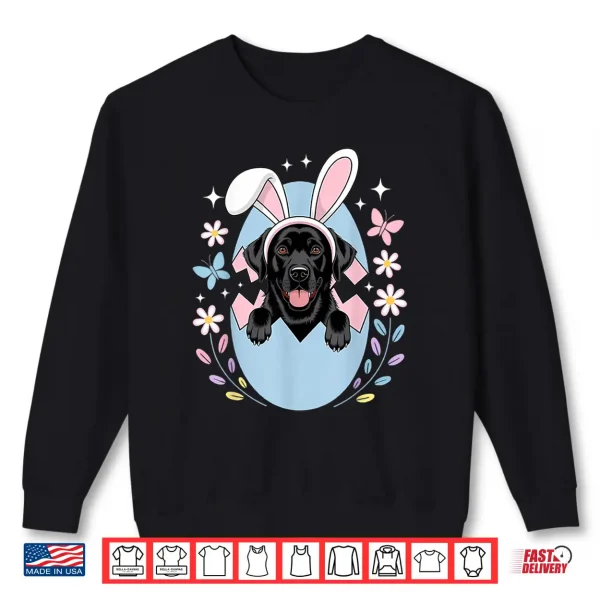 Sweatshirt Labrador Golden Retriever Bunny Springs Eggs Easter Dog Shirt