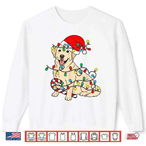 Sweatshirt Labrador Retriever Dog Christmas Lights Xmas Pet Dog Lover Shirt