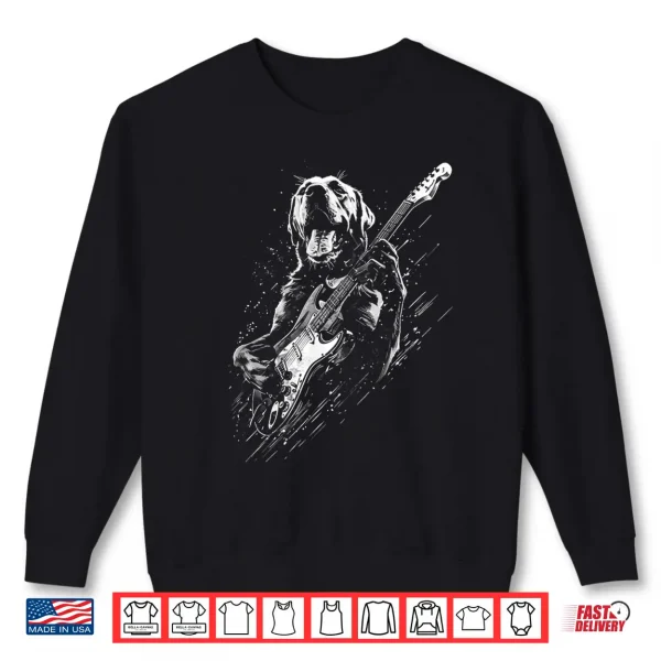 Sweatshirt Labrador Retriever Dog Playing Electric Guitar Rock Dog Dad Shirt