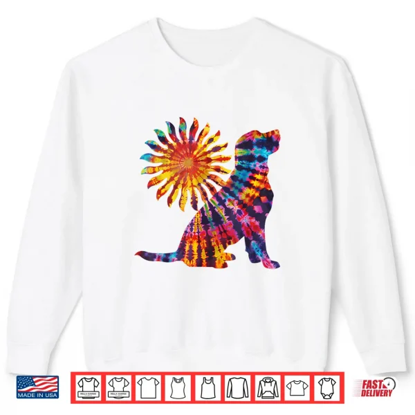 Sweatshirt Labrador Retriever Dog Tie Dye Art Print Shirt Women Men Shirt