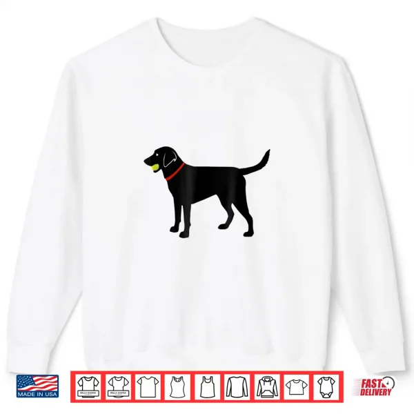 Sweatshirt Labrador Retriever Fetch Black Lab Play Ball Shirt