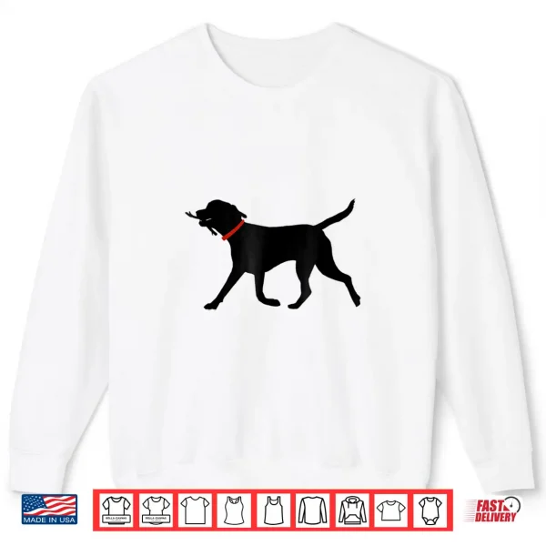 Sweatshirt Labrador Retriever Play Fetch Black Lab Shirt