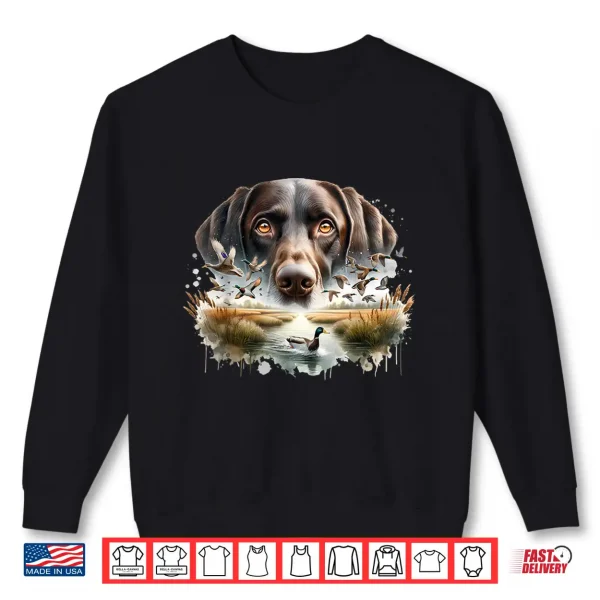 Sweatshirt Labrador Retriever with Mallard Ducks Hunting Duck Hunter Shirt