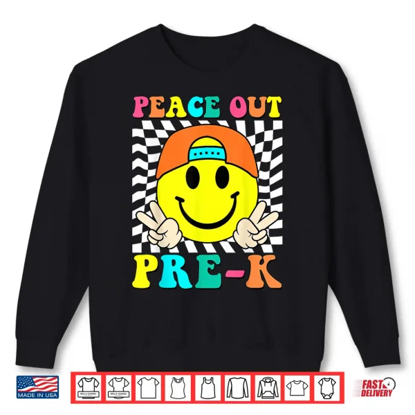 Sweatshirt Last Day Of School Peace Out Pre K Graduation Shirt