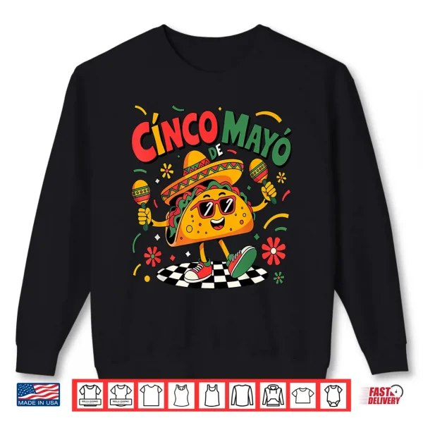 Sweatshirt Lets Fiesta Tacos Mexican Men Women Kids Cinco De Mayo Shirt