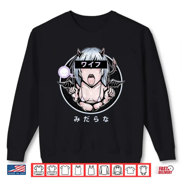 Sweatshirt Lewd Anime Devil Girl Shirt