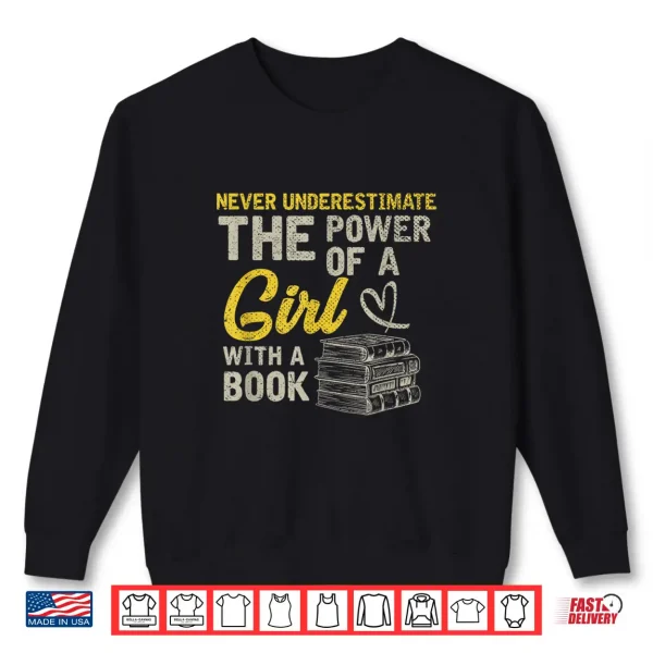 Sweatshirt Librarian Women Girls Bookworm Library Bibliophile Reading Shirt