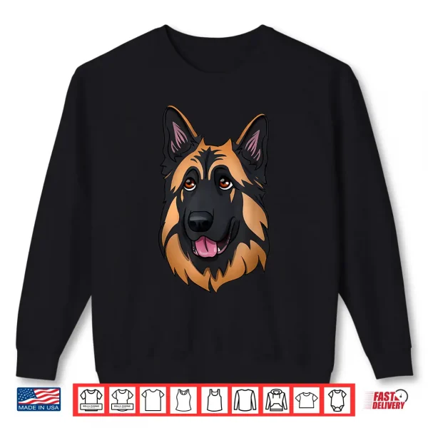 Sweatshirt Long hair German Shepherd dog Shirt