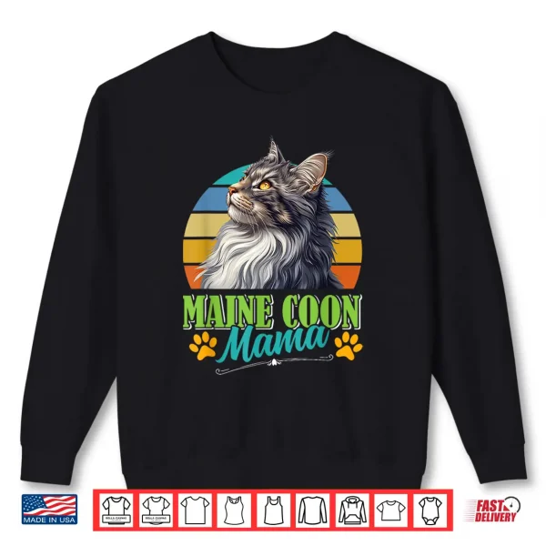Sweatshirt MAINE COON MAMA Maine Coon Mummy Cat Mummy Vintage Shirt