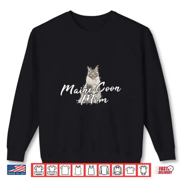 Sweatshirt Maine Coon Cat Cats Kitten Maine Coon Professional Graphic Shirt