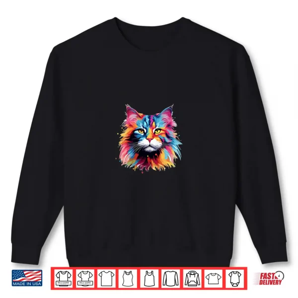 Sweatshirt Maine Coon Cat Gift For Cat Lovers Professional Graphic Shirt