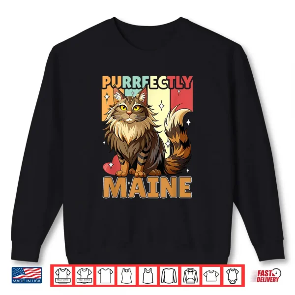 Sweatshirt Maine Coon Cat Lover Cute Kitten Owner Funny Maine Coon Shirt