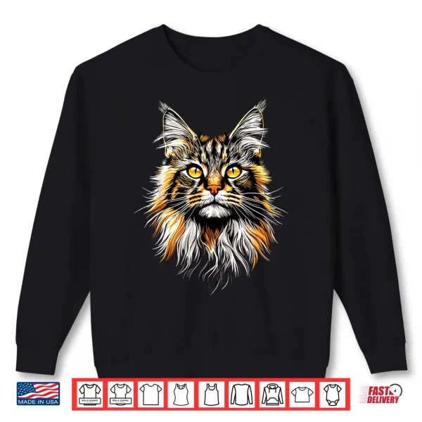 Sweatshirt Maine Coon Cat Lovers Cute Funny Maine Coon Cats Lover Shirt