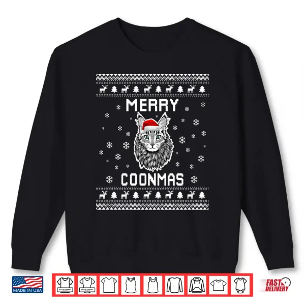 Sweatshirt Maine Coon Cat Owner Ugly Christmas Sweater for Holidays Shirt