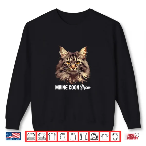 Sweatshirt Maine Coon Cats Cat Kitten Maine Coon Mom Shirt