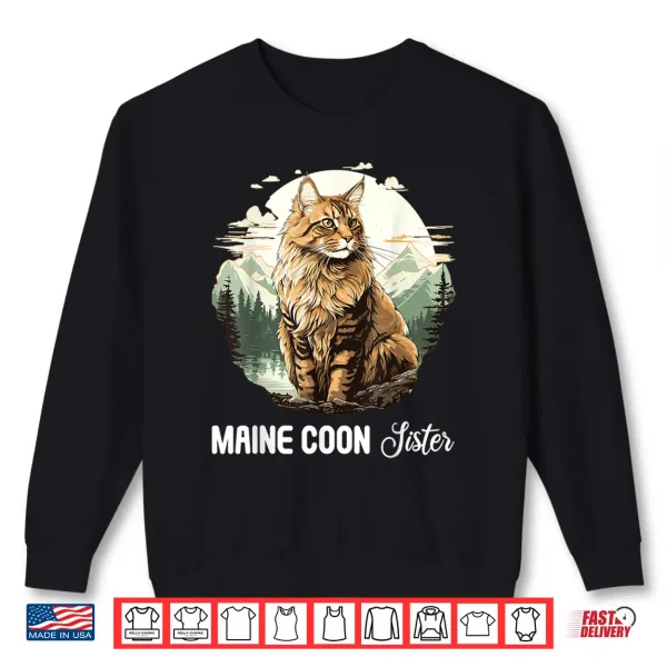Sweatshirt Maine Coon Cats Cat Kitten Maine Coon Sister Shirt