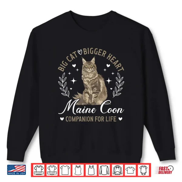 Sweatshirt Maine Coon Companion Maine Coon Cat Owner Maine Coon Lover Shirt