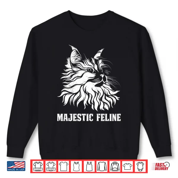 Sweatshirt Maine Coon MAJESTIC FELINE Maine Coon Lovers Shirt