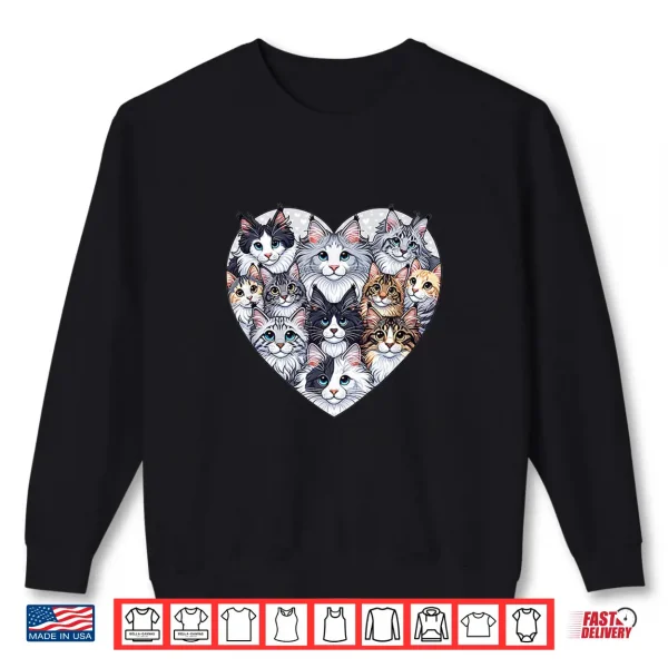 Sweatshirt Maine Coon Maine Coons Cat Professional Minimalist Modern Graphic Shirt