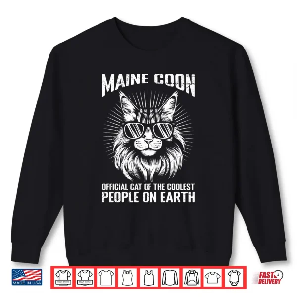 Sweatshirt Maine Coon OFFICIAL CAT OF THE COOLEST PEOPLE Maine Coons Shirt